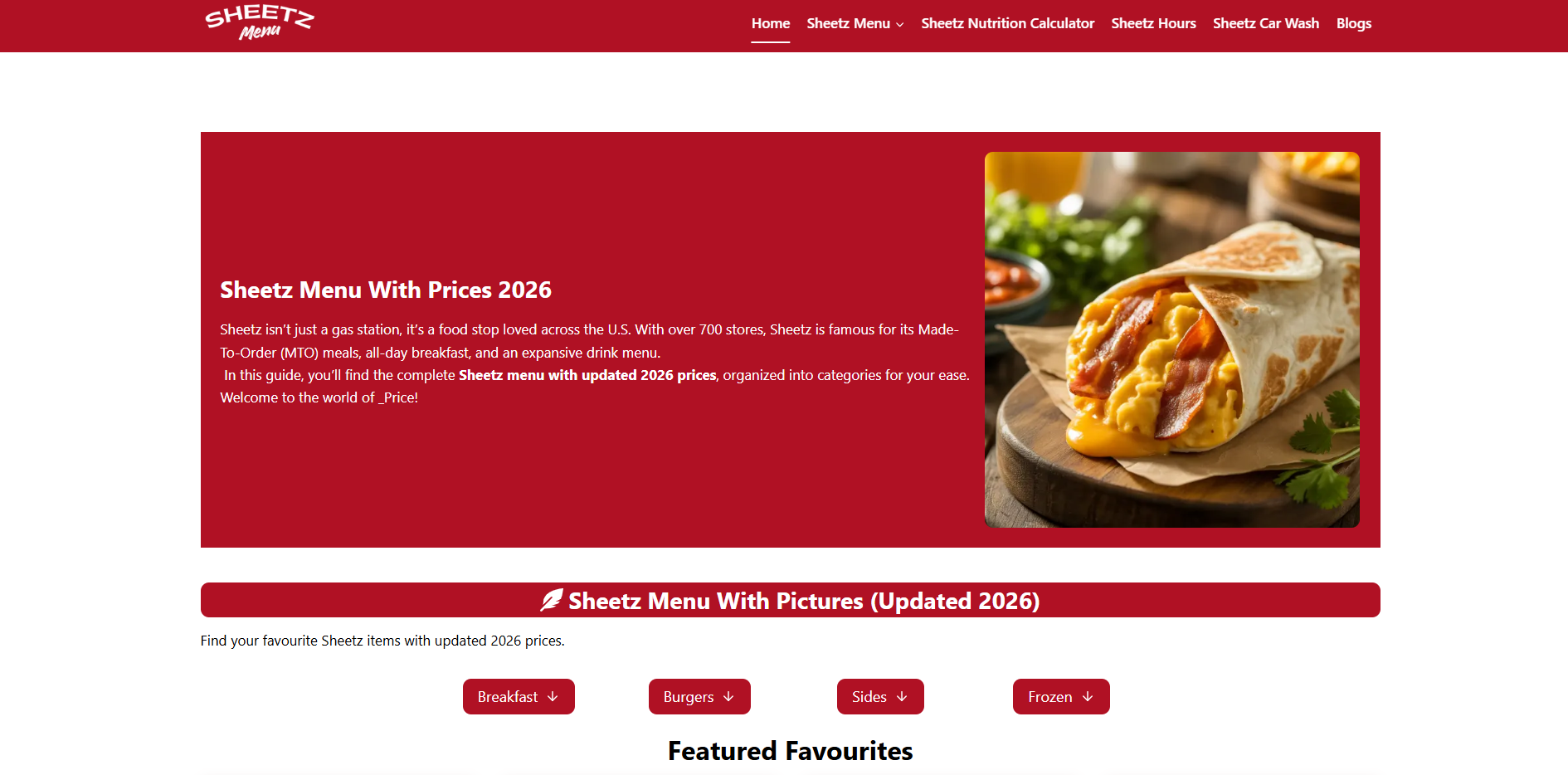 thesheetzmenu.com