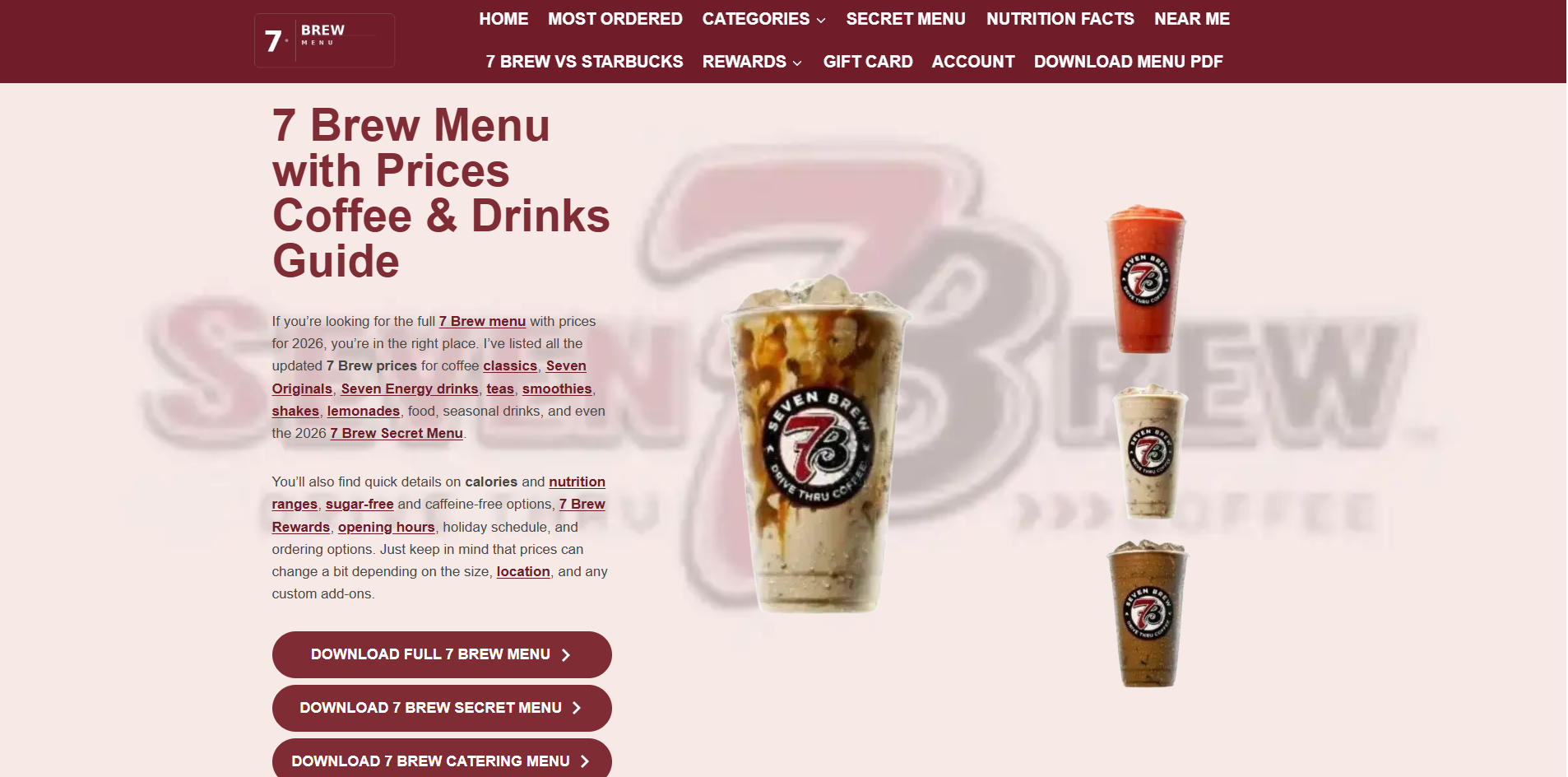 7brewcoffemenu.com